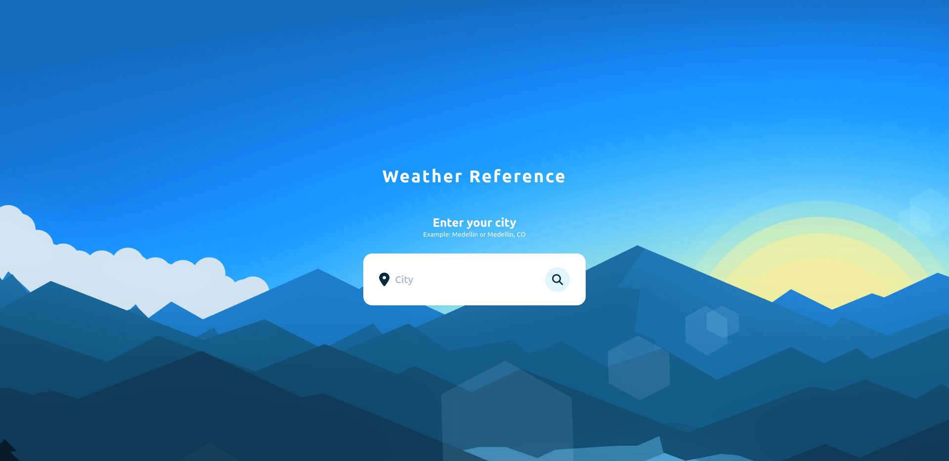 Weather Reference - (Side Project)